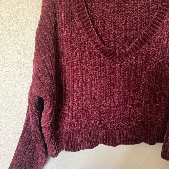 Wild Fable Cropped Sweaters Wild Fable Chenille Sweater - Picture 4 of 6